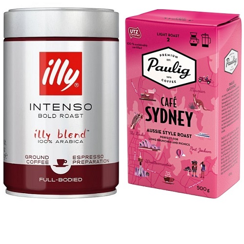 illy и Paulig молотый кофе illy и Paulig молотый кофе